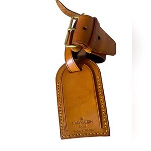 Large Louis Vuitton Luggage Tag and Poignette (BT2)